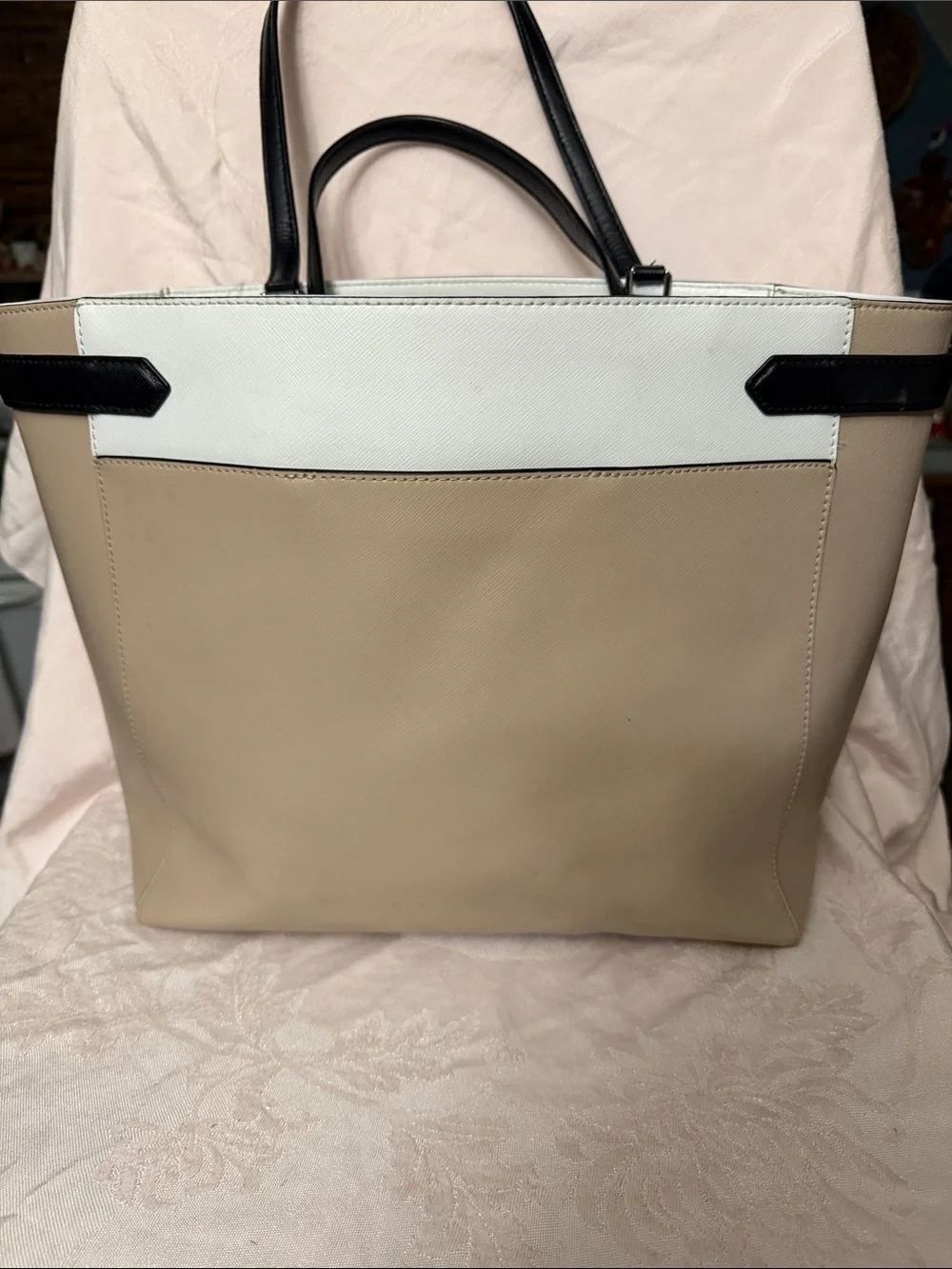 Kate Spade Staci Colorblock Laptop Tote Saffiano Leather WKRU7098